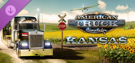 American Truck Simulator - Kansas PC Game Cover Art