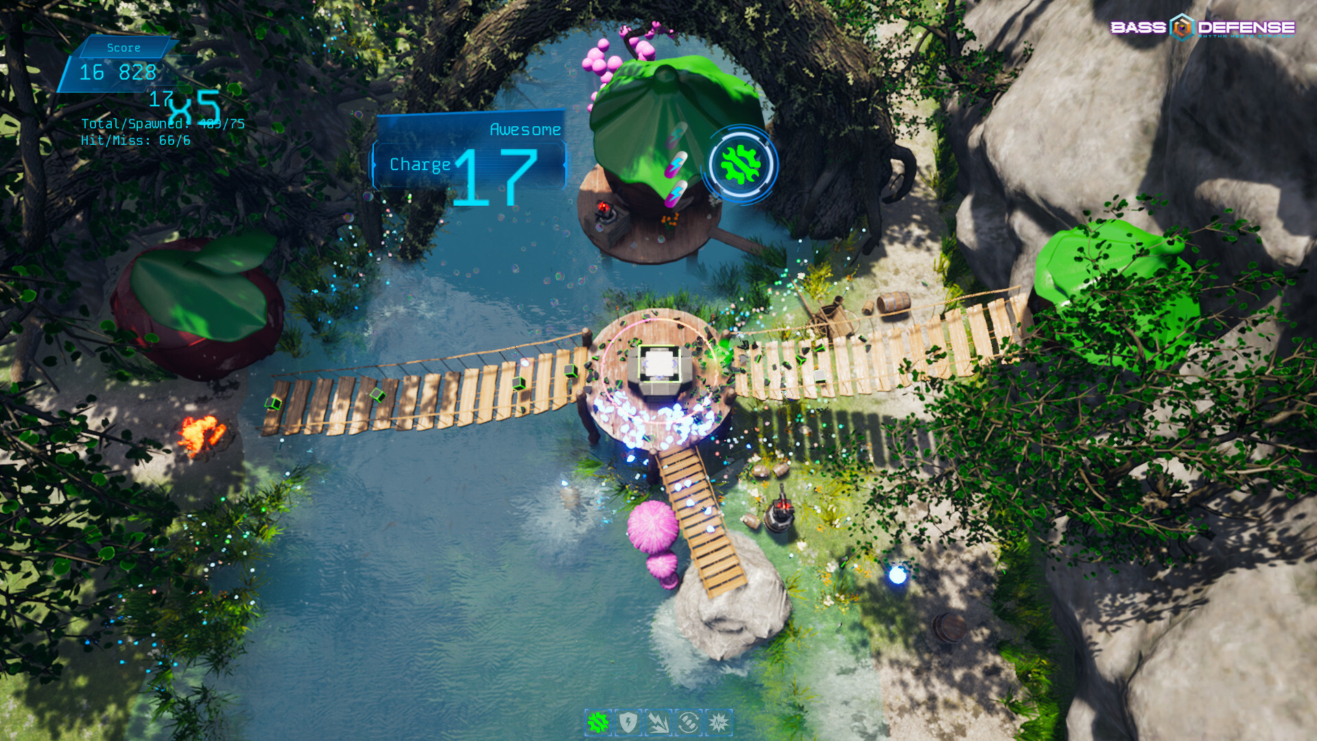 Bass Defense - Rhythm Meets Strategy gameplay screenshot 2