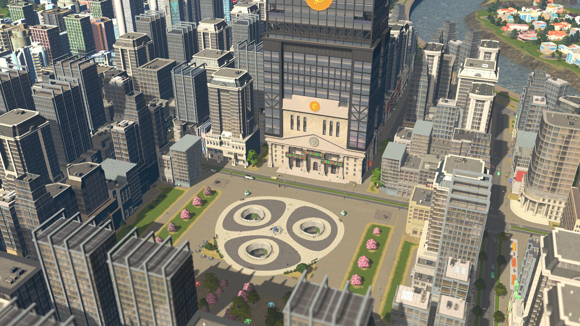 Cities: Skylines - Financial Districts gameplay screenshot 1
