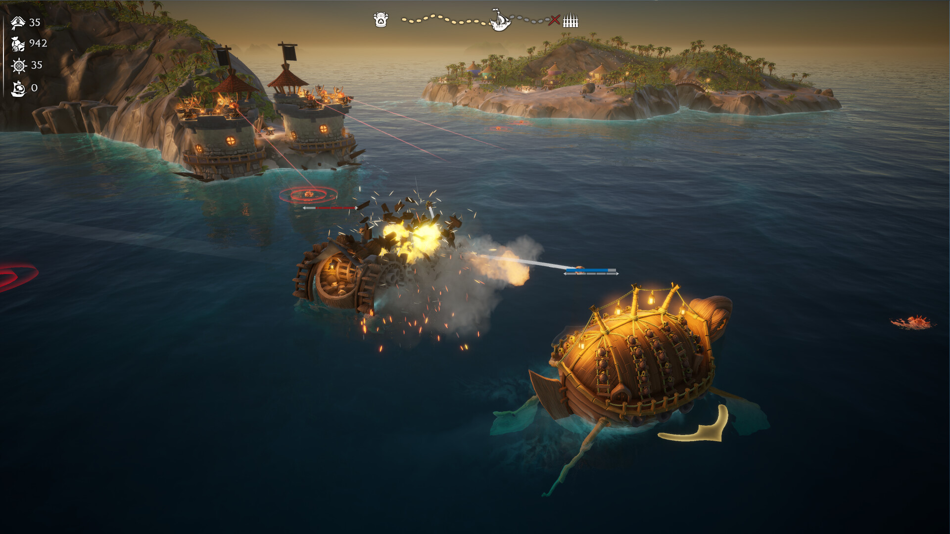 Fluffy Sailors gameplay screenshot 2