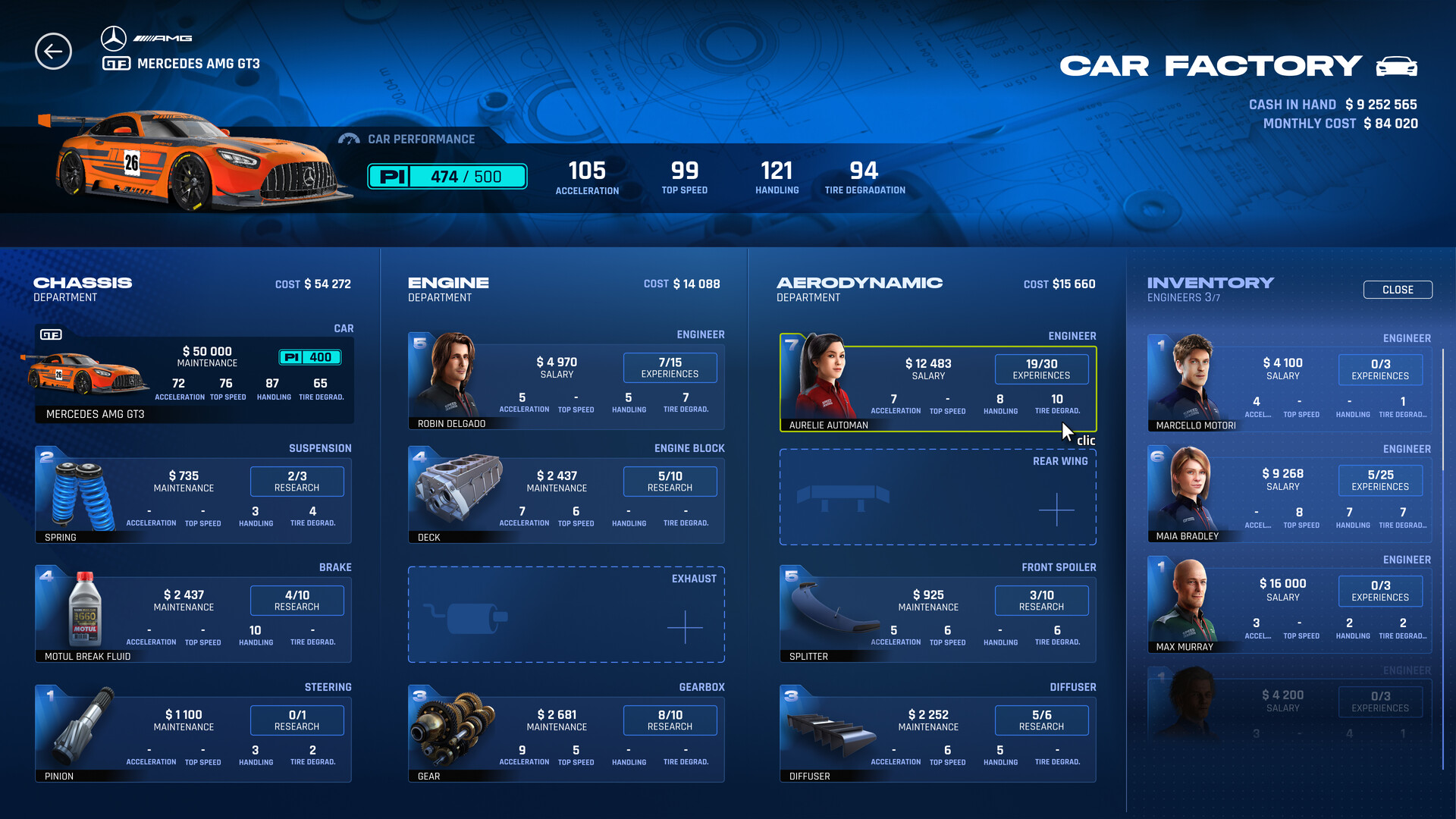 GT Manager gameplay screenshot 2