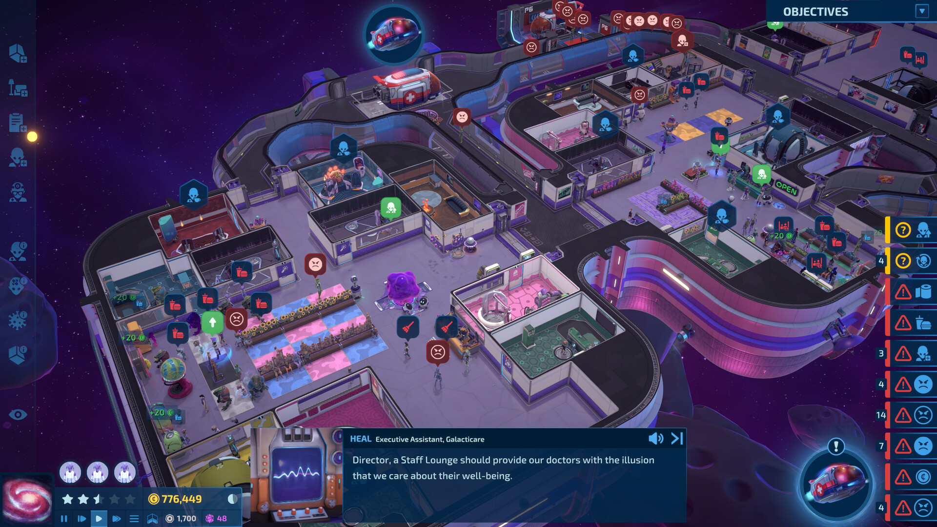Galacticare gameplay screenshot 2