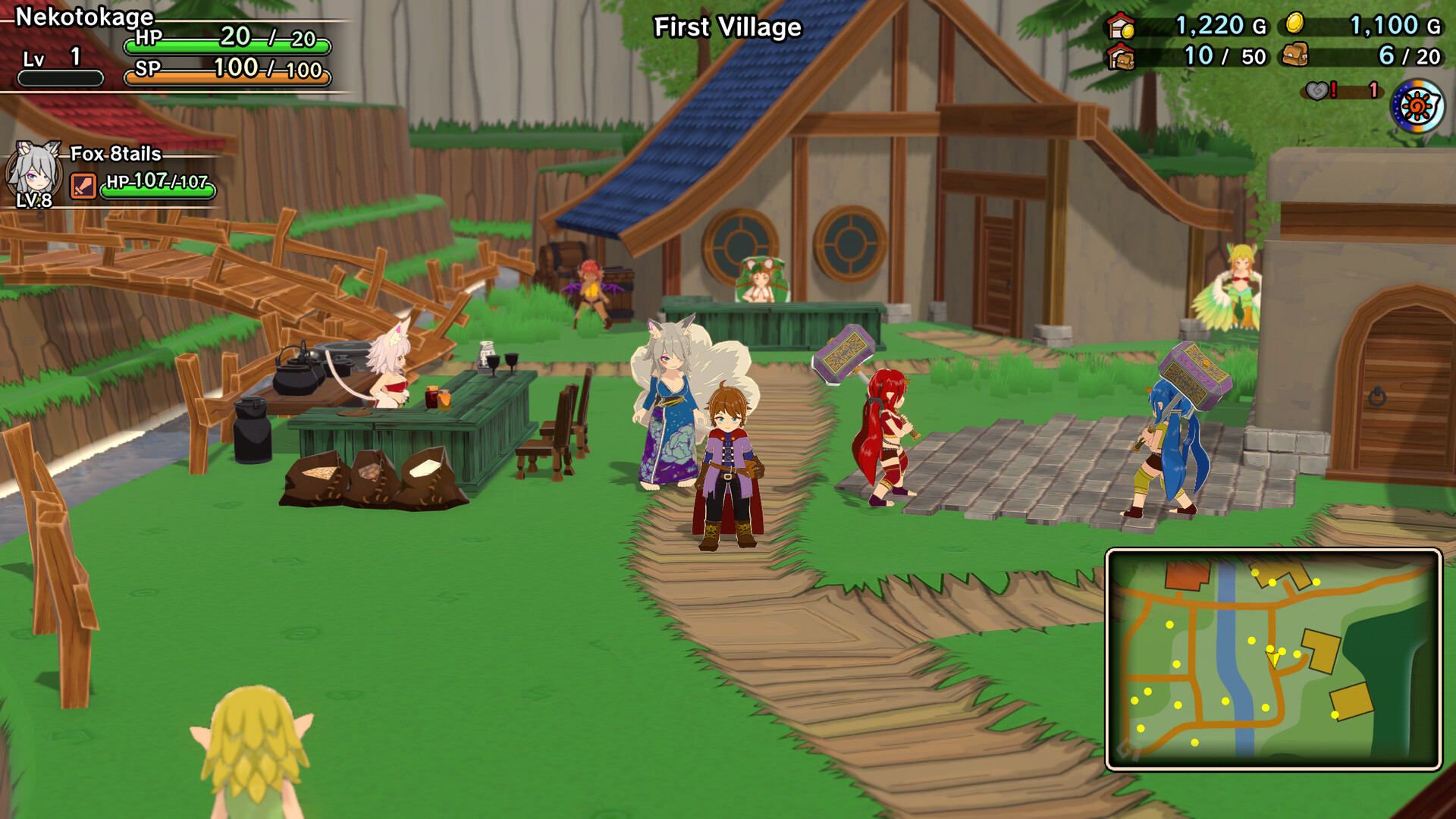 Monster Girls and the Mysterious Adventure Remastered Edition gameplay screenshot 1