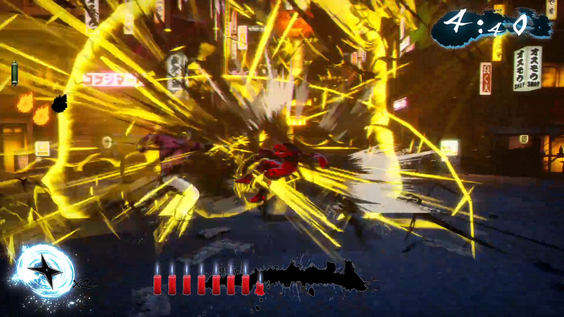 NINJA SLAYER NEO-SAITAMA IN FLAMES(ニンジャスレイヤー ネオサイタマ炎上) gameplay screenshot 2