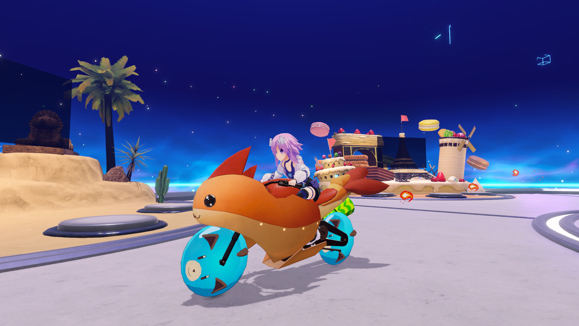 Neptunia Riders VS Dogoos gameplay screenshot 2