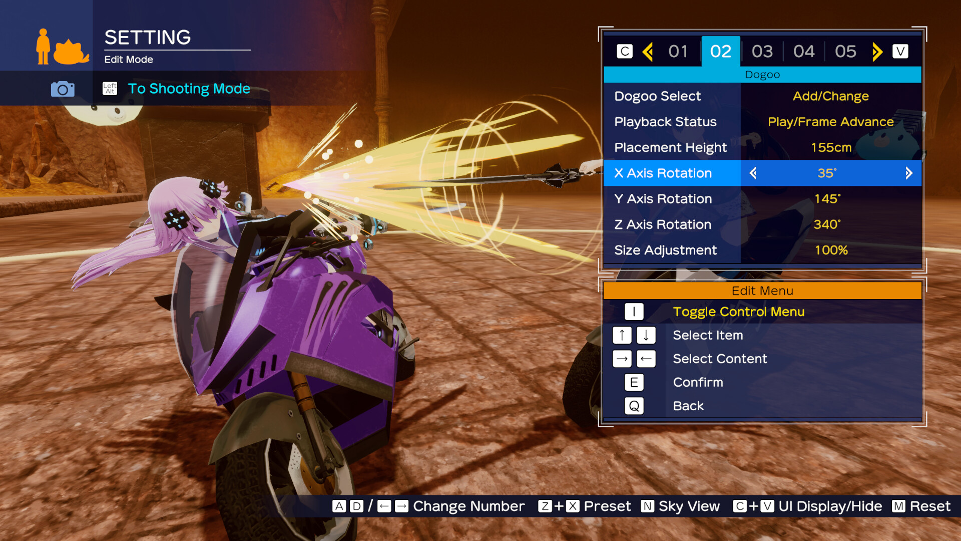 Neptunia Riders VS Dogoos gameplay screenshot 1