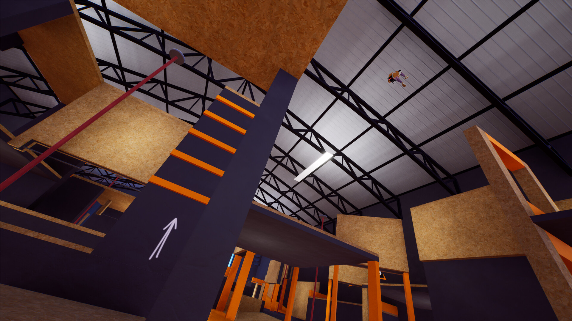 Rooftops & Alleys: The Parkour Game gameplay screenshot 2