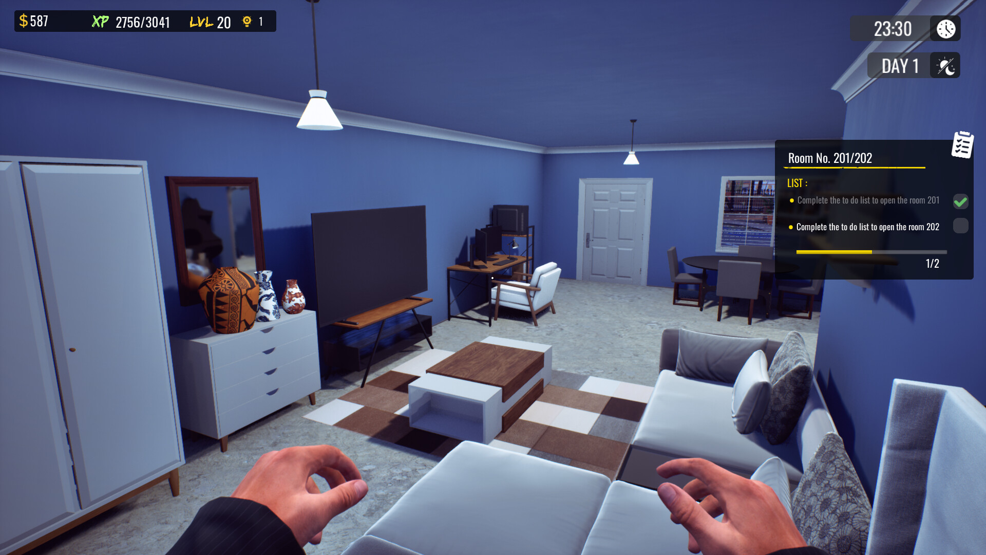 Sunset Motel gameplay screenshot 1