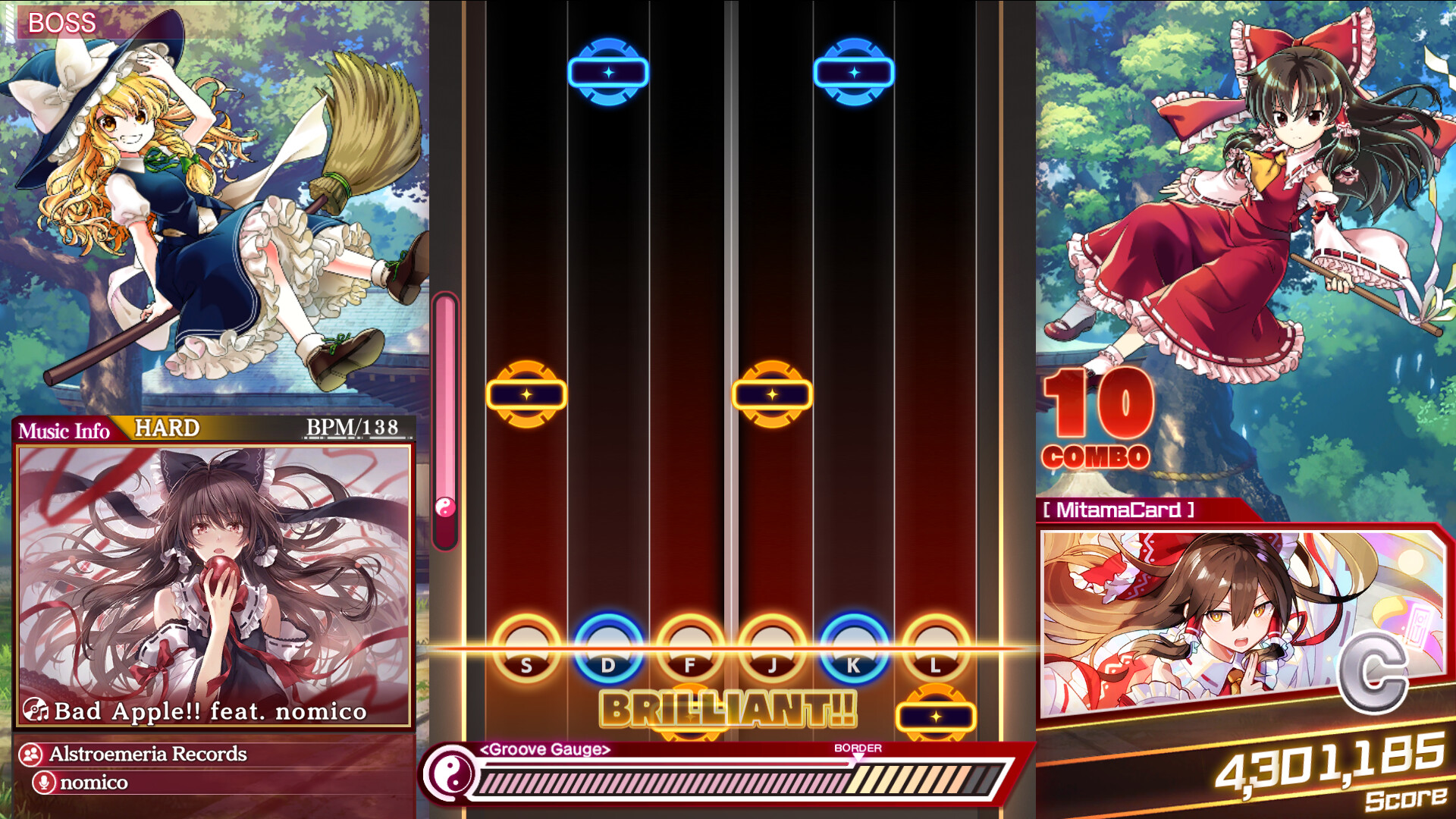 Touhou Danmaku Kagura Phantasia Lost gameplay screenshot 1
