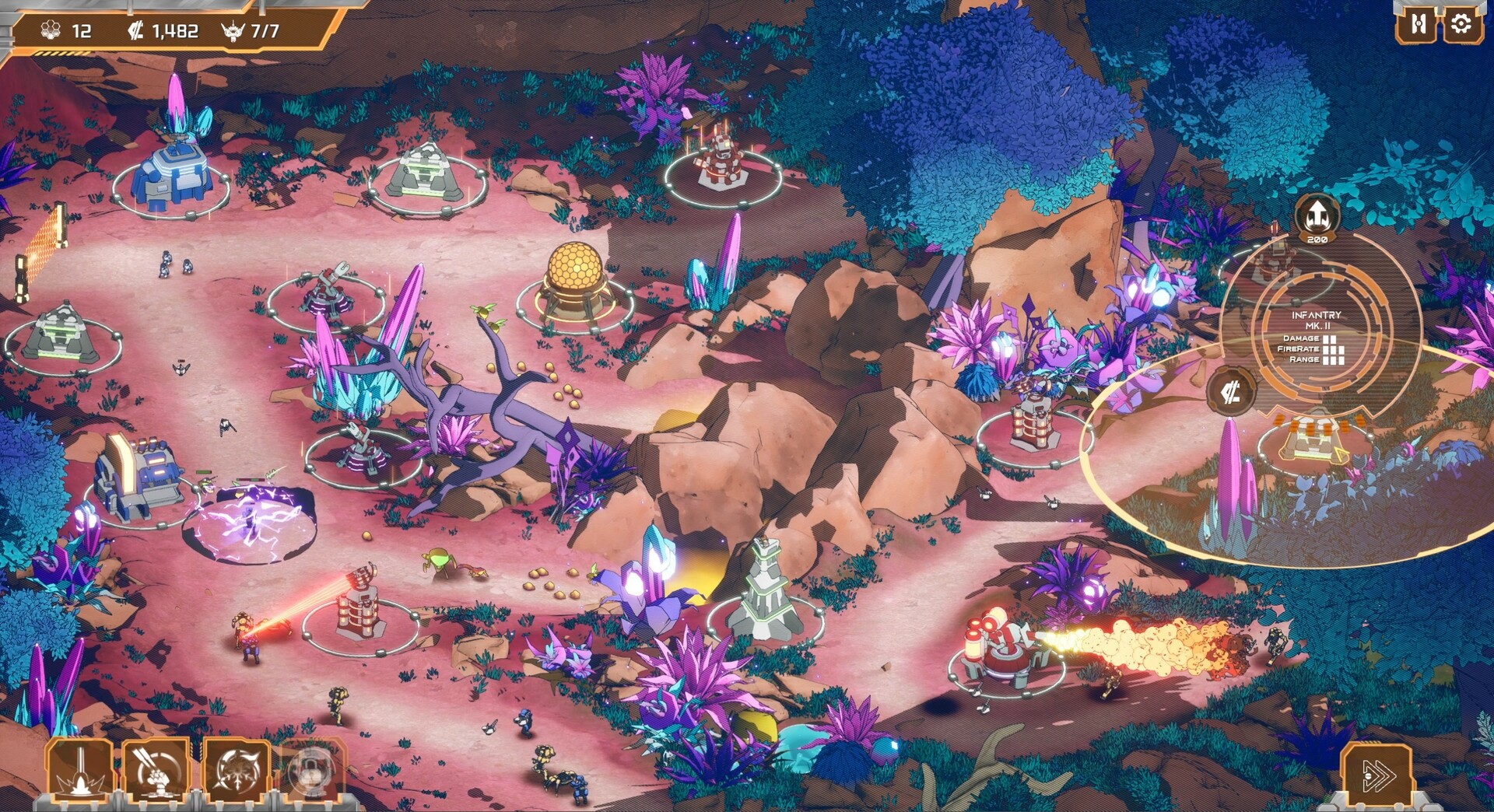 XENOBREAKERS: Classic Tower Defense gameplay screenshot 2