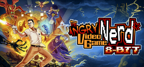 Angry Video Game Nerd 8-bit PC Game Cover Art