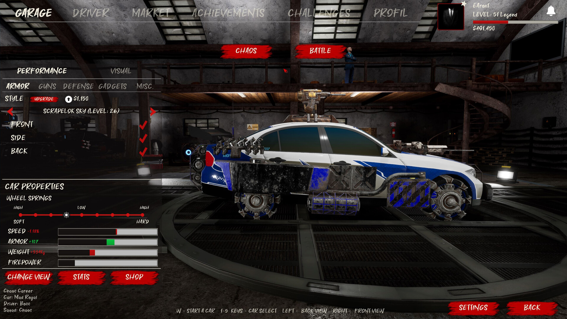 Chaos on Wheels gameplay screenshot 2