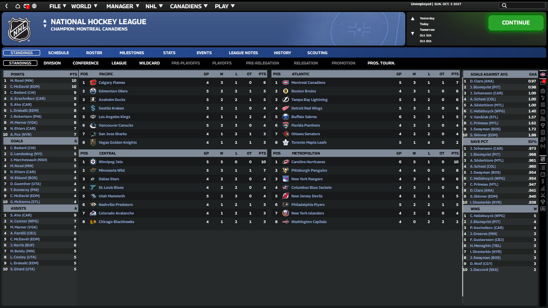 Franchise Hockey Manager 12 gameplay screenshot 2
