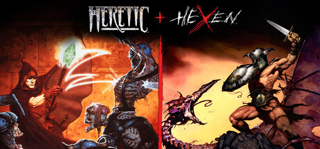 Heretic + Hexen PC Game Cover Art