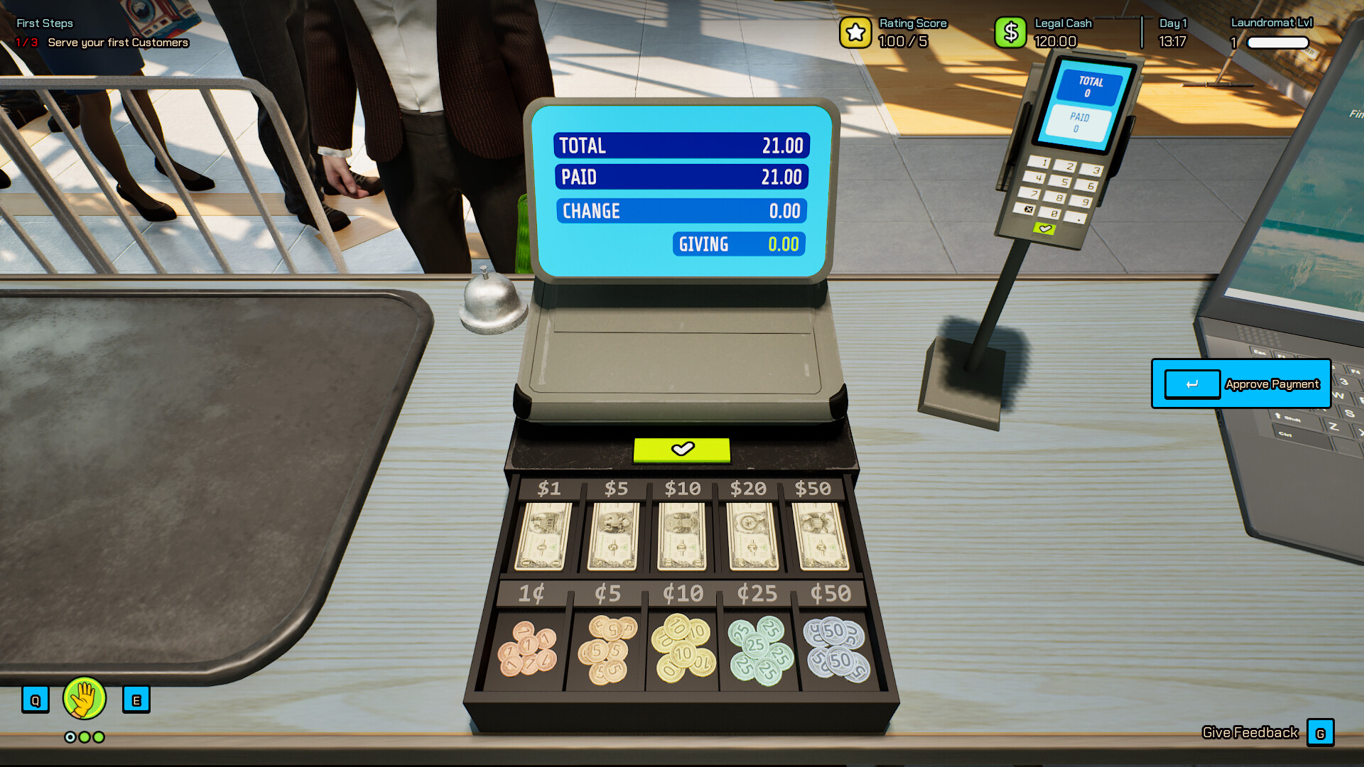 Laundering Simulator - Clean Cash and Laundry gameplay screenshot 1