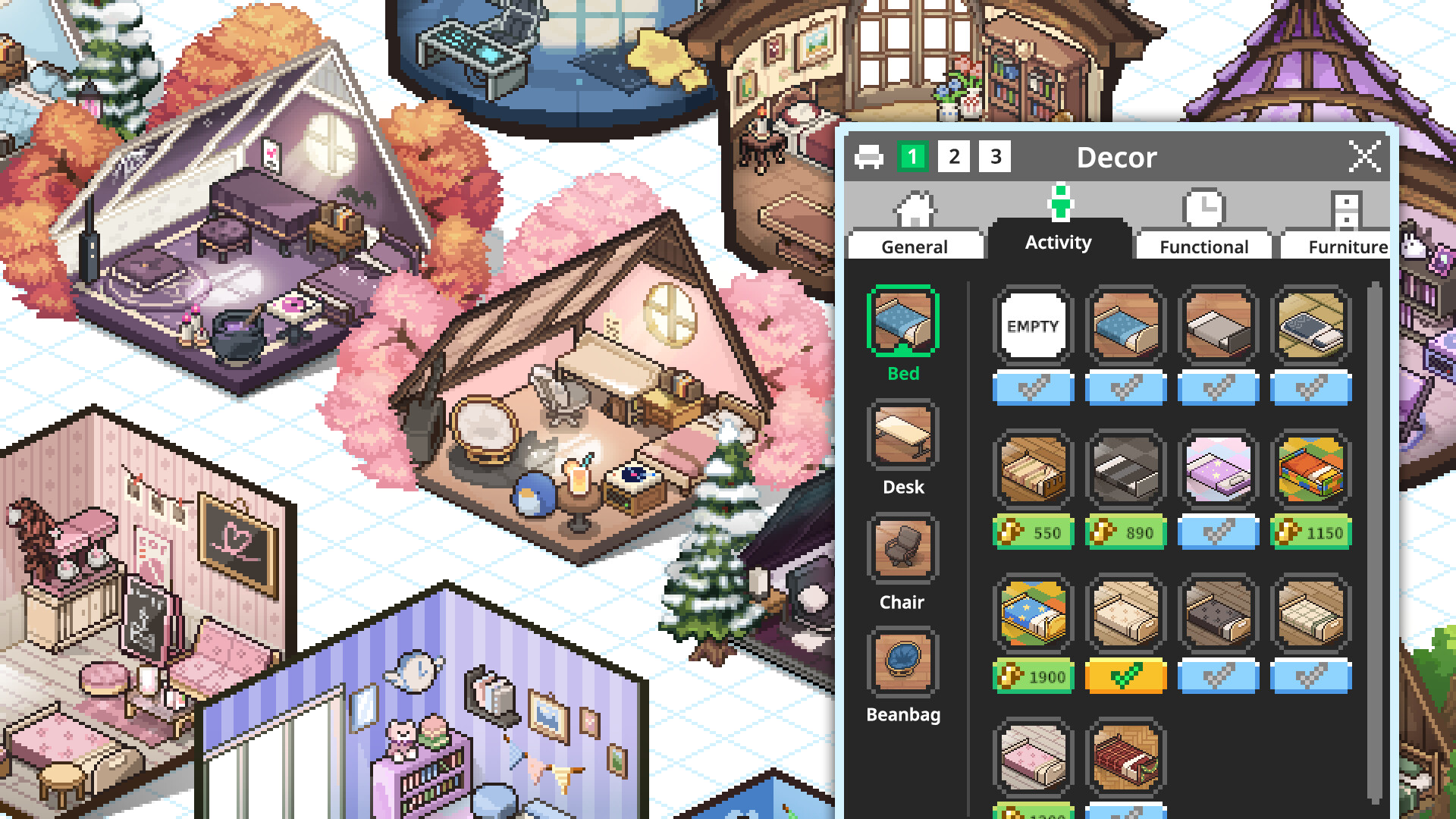 Mini Cozy Room: Lo-Fi gameplay screenshot 2