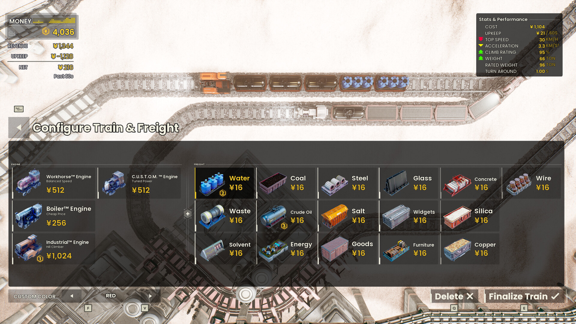 RAILGRADE gameplay screenshot 1