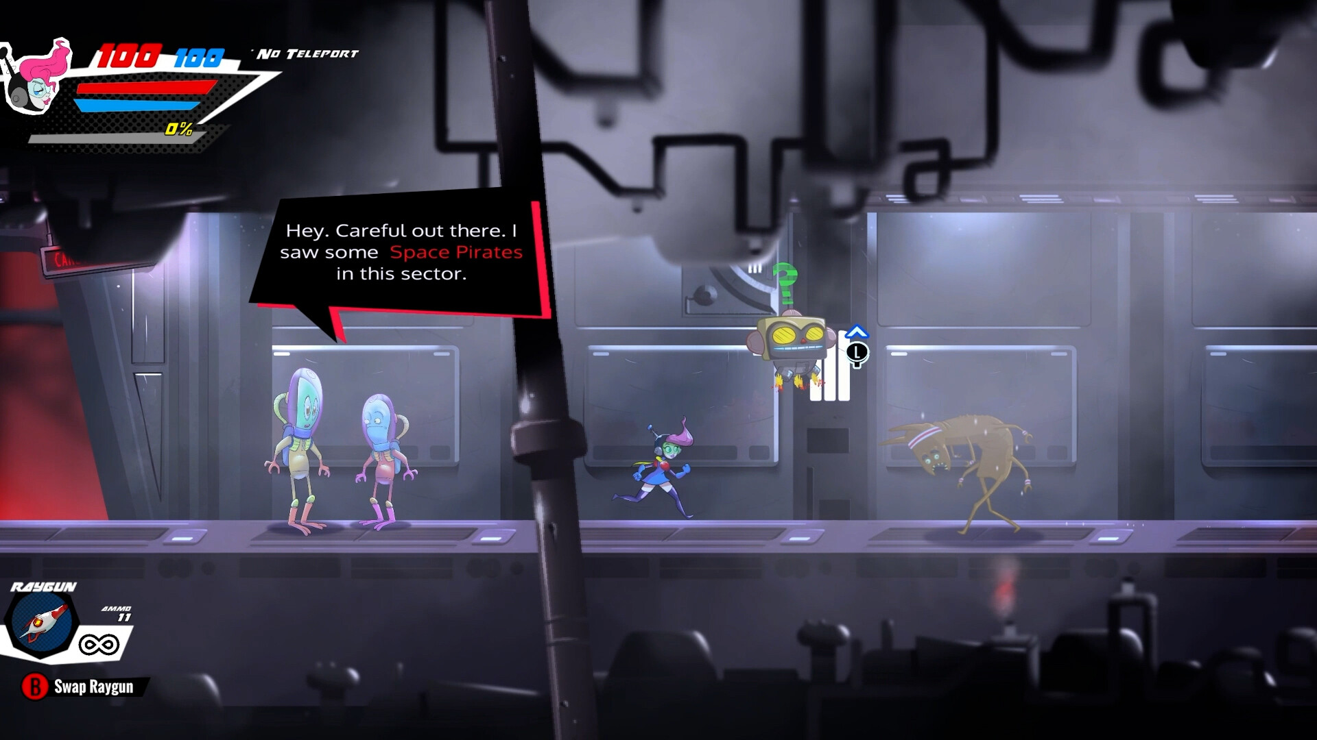 Raygun Gadabout gameplay screenshot 1
