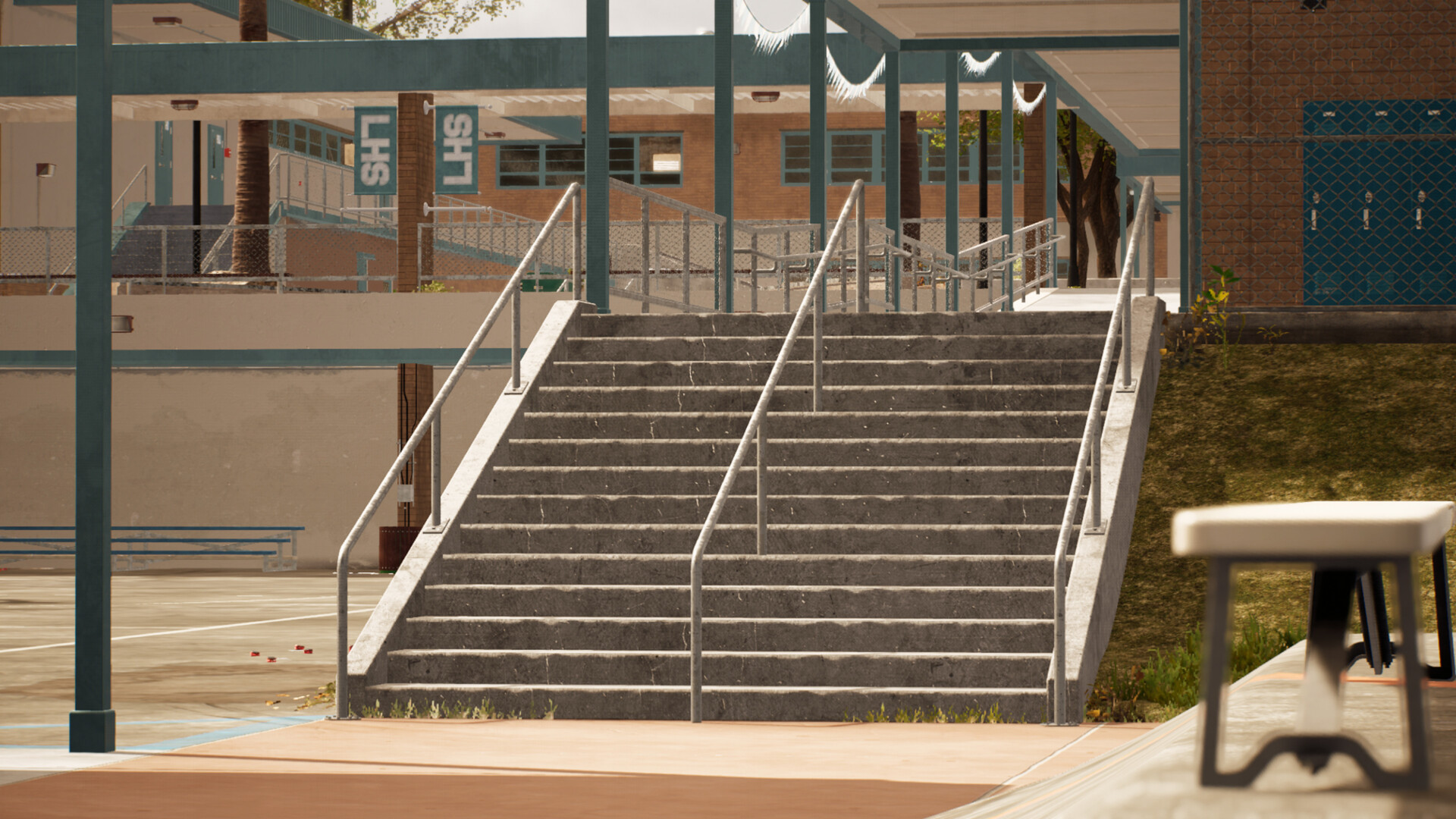 Session: Skate Sim Schoolyard gameplay screenshot 1