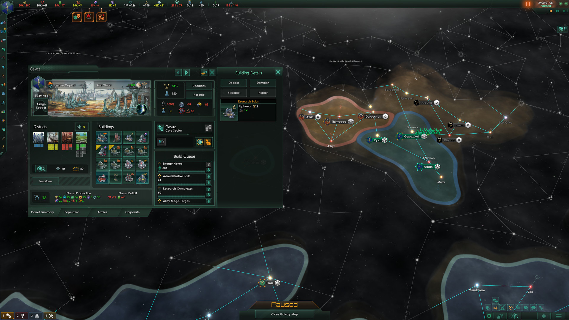 Stellaris gameplay screenshot 1