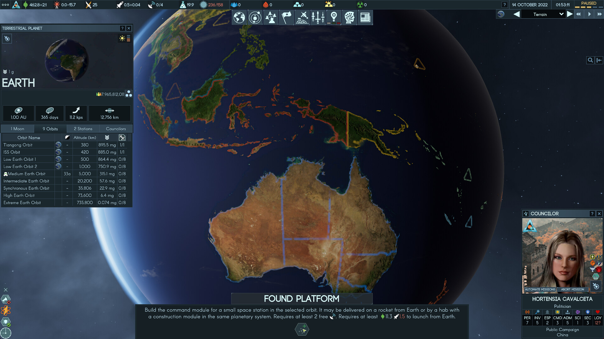 Terra Invicta gameplay screenshot 2