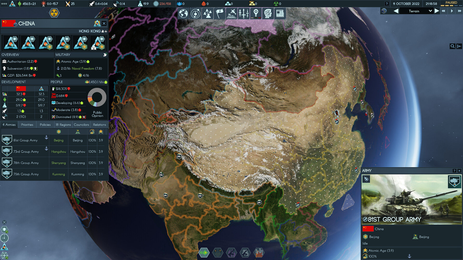 Terra Invicta gameplay screenshot 2