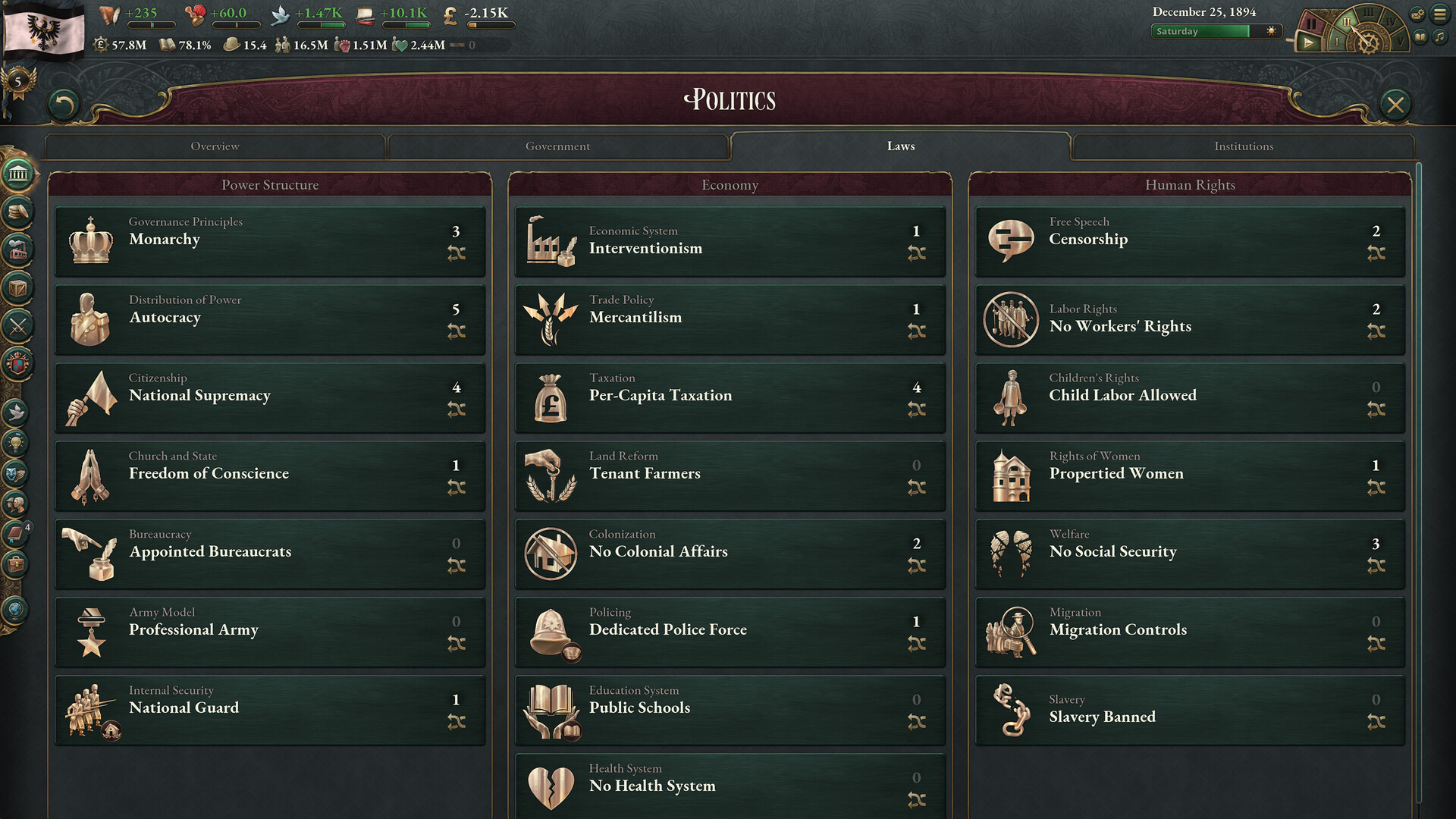 Victoria 3 gameplay screenshot 2