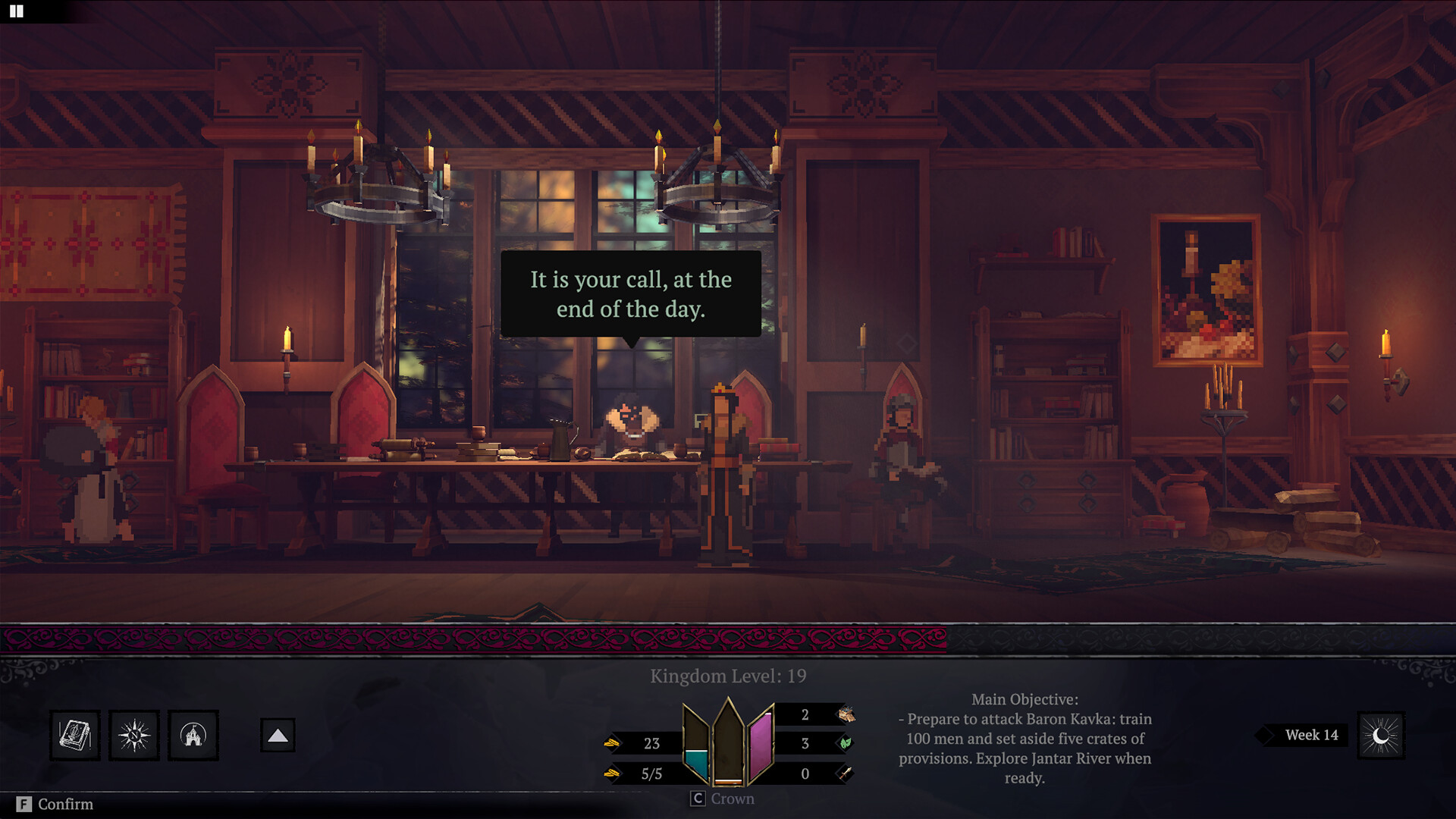 Yes, Your Grace 2: Snowfall gameplay screenshot 1